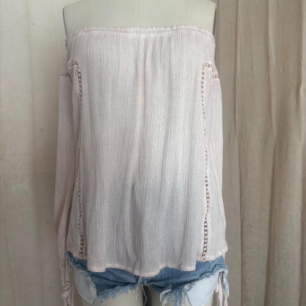 Off shoulder peasent top